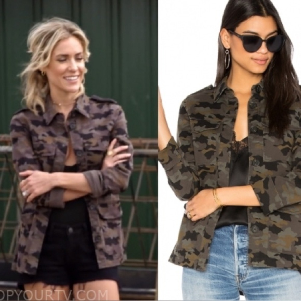 L'AGENCE Cromwell Camouflage Jacket